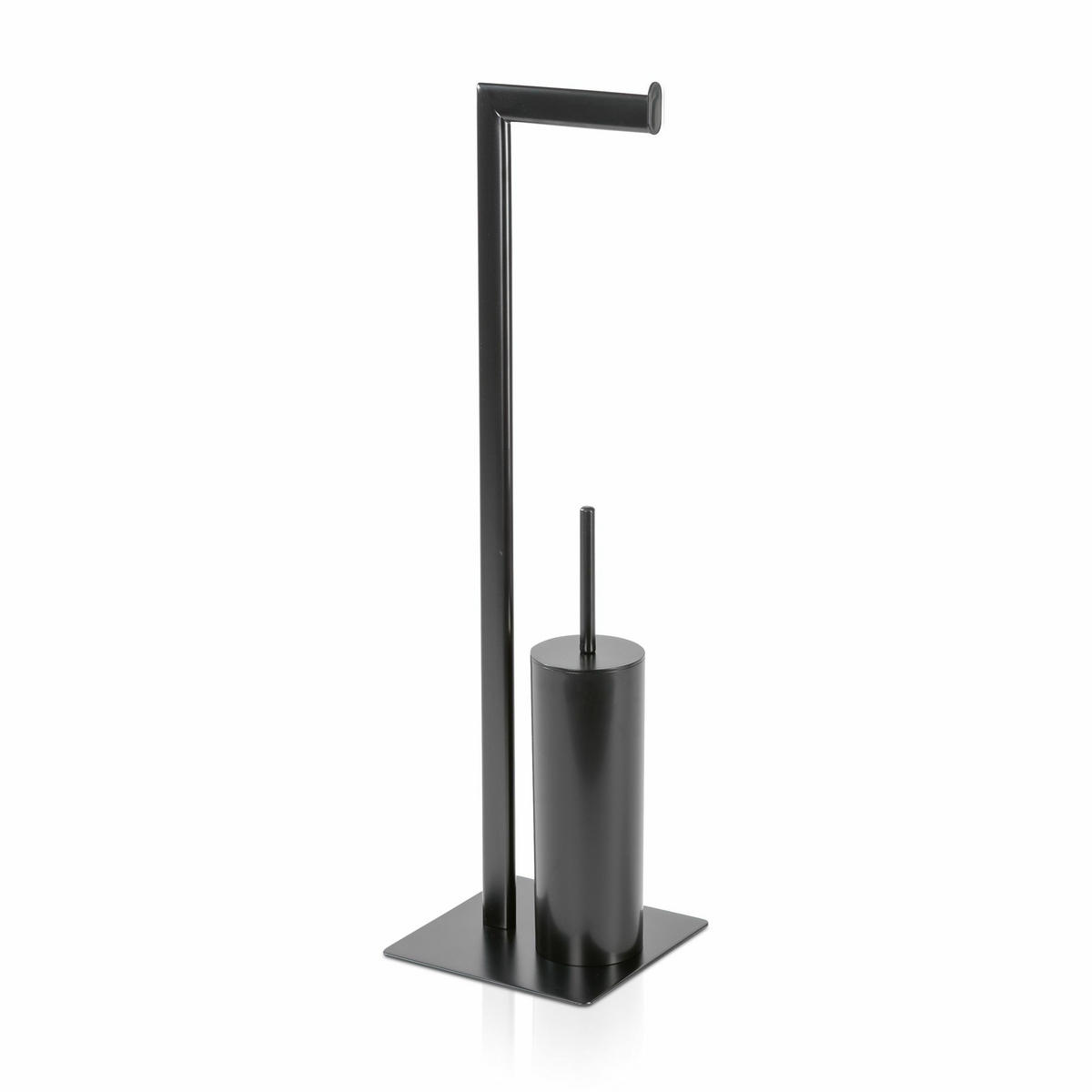 TOILETTENBÜRSTEN-/-PAPIERHALTER VELVET - Schwarz, Metall (20/71/20cm) - MÖVE