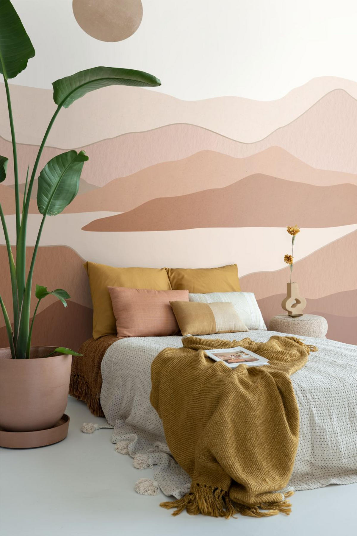 FOTOTAPETE Wüstenlandschaft 250 x 279 cm - Terracotta, Papier (250/279cm) - ESTAhome
