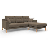 ECKSOFA Danish - Braun, Textil (237/91cm) - Divani.store