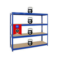 SCHWERLASTREGAL Dino 180x200x60 cm Fachlast 500 kg Blau - Dunkelblau, Metall (200/180/60cm) - PROREGAL