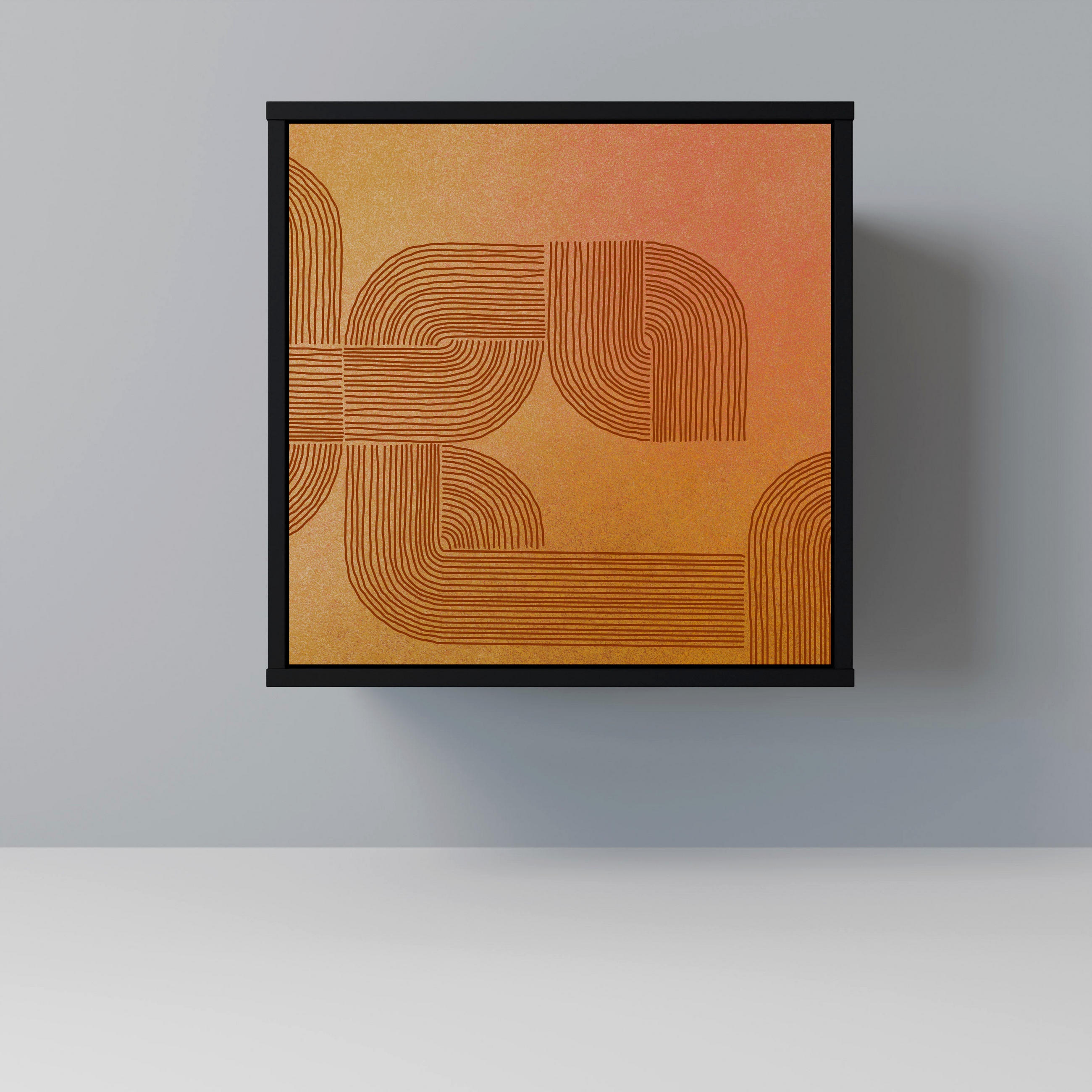 SpaceRebels Sideboard Schwarz 57.5x57.5x42 cm