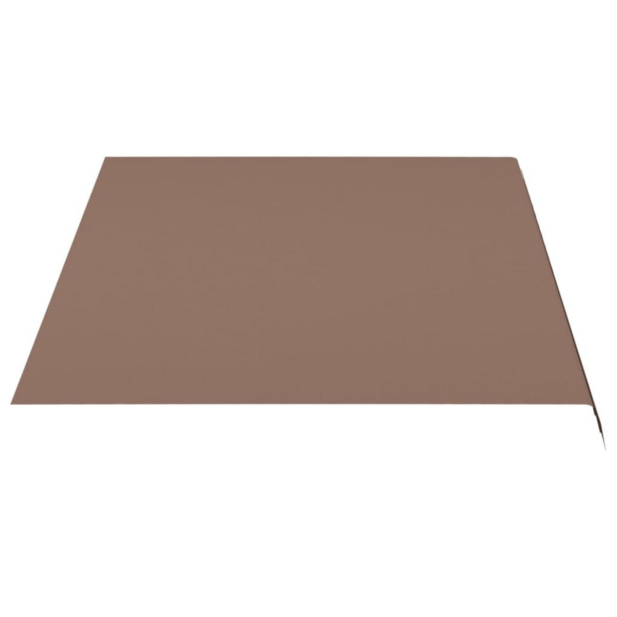 MARKISENSTOFF mit Volant| Braun, für 450x300cm Rahmen | Markisenbespannung Markisentuch - Braun, Textil (430/0.3/295cm) - DELUKE