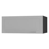 KLAPPHÄNGESCHRANK Kvantum W6B/90 Dust Grey Matt / Schwarz Matt 90 / 59 / 36cm - Schwarz/Grau, Holz/Holzwerkstoff (90/36/59cm) - Feldmann-Wohnen