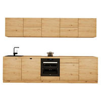 KÜCHENZEILE 300 cm - Langen KL30-M300 - in Artisan Eiche - Eiche Artisan, Holz (300/212/52cm)
