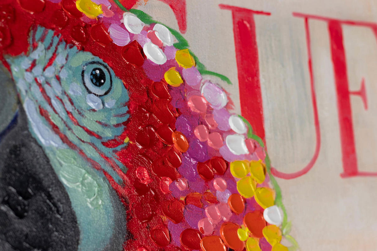 ACRYLBILD HANDGEMALT 60/90 cm - Multicolor, Holz/Textil (60/90cm) - KUNSTLOFT