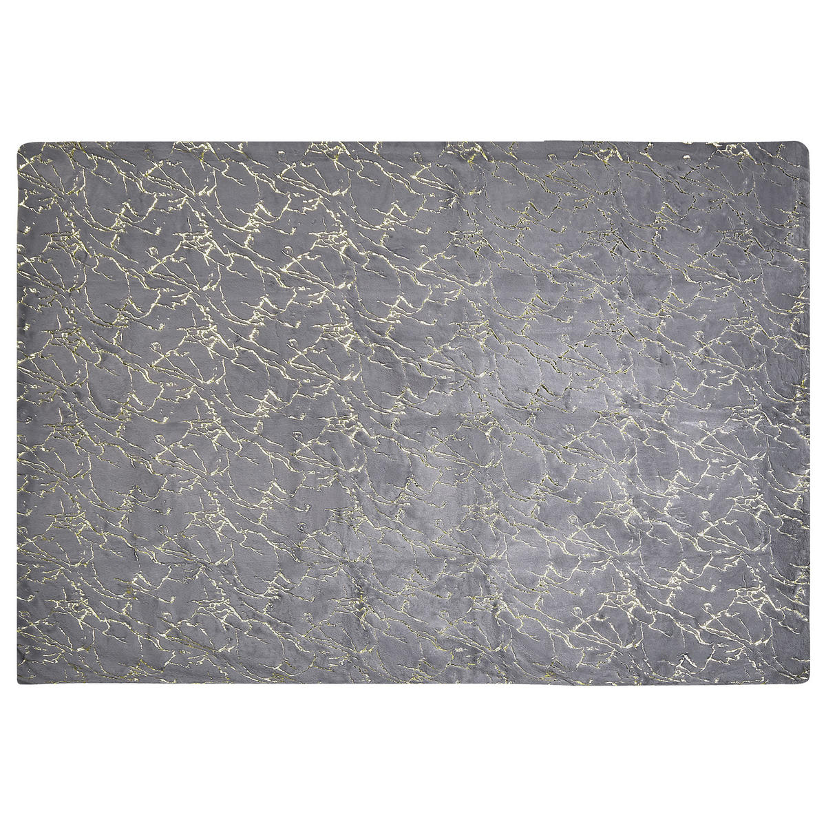 DECKE Grau Godavari 130/180 cm - Grau, Textil (130/180cm) - Beliani