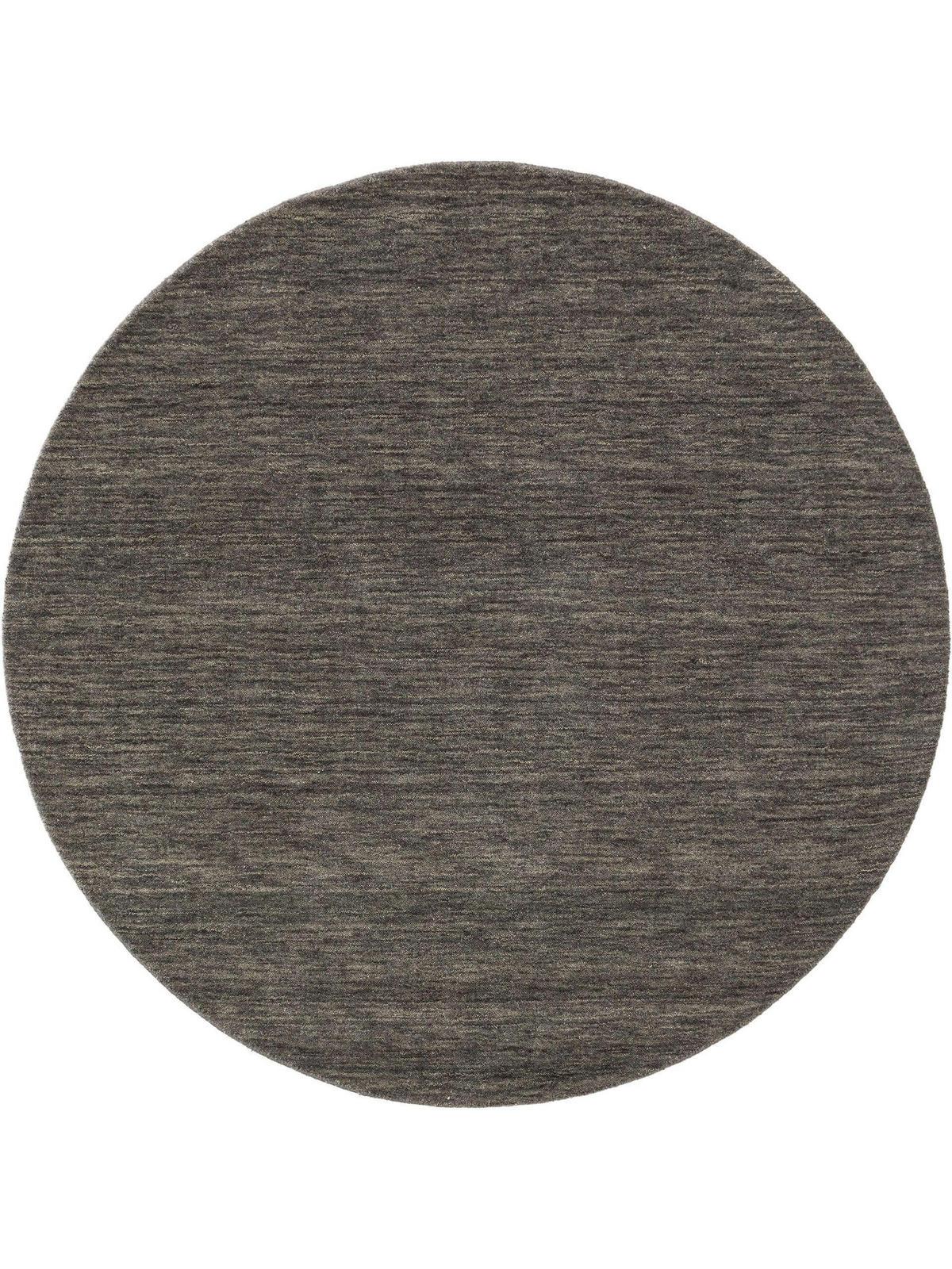 WOLLTEPPICH rund Jamal Grau ø 200 cm rund - Grau, Textil (200/200cm) - benuta Nest