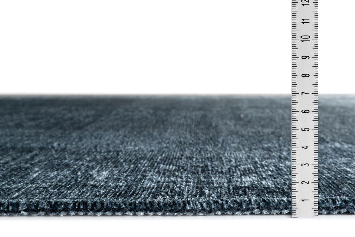 VINTAGE-TEPPICH Holzkohle Grau 80X145cm - Grau, Textil (80/145cm) - Tesso Living