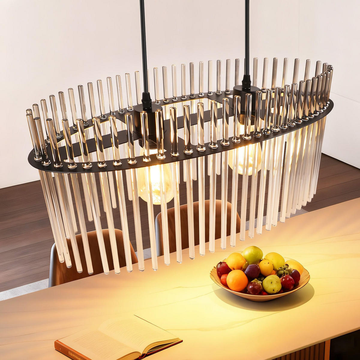 PENDELLEUCHTE BALL Ⅲ 25/60/150 cm - Schwarz, Metall (25/60/150cm) - Nettlife