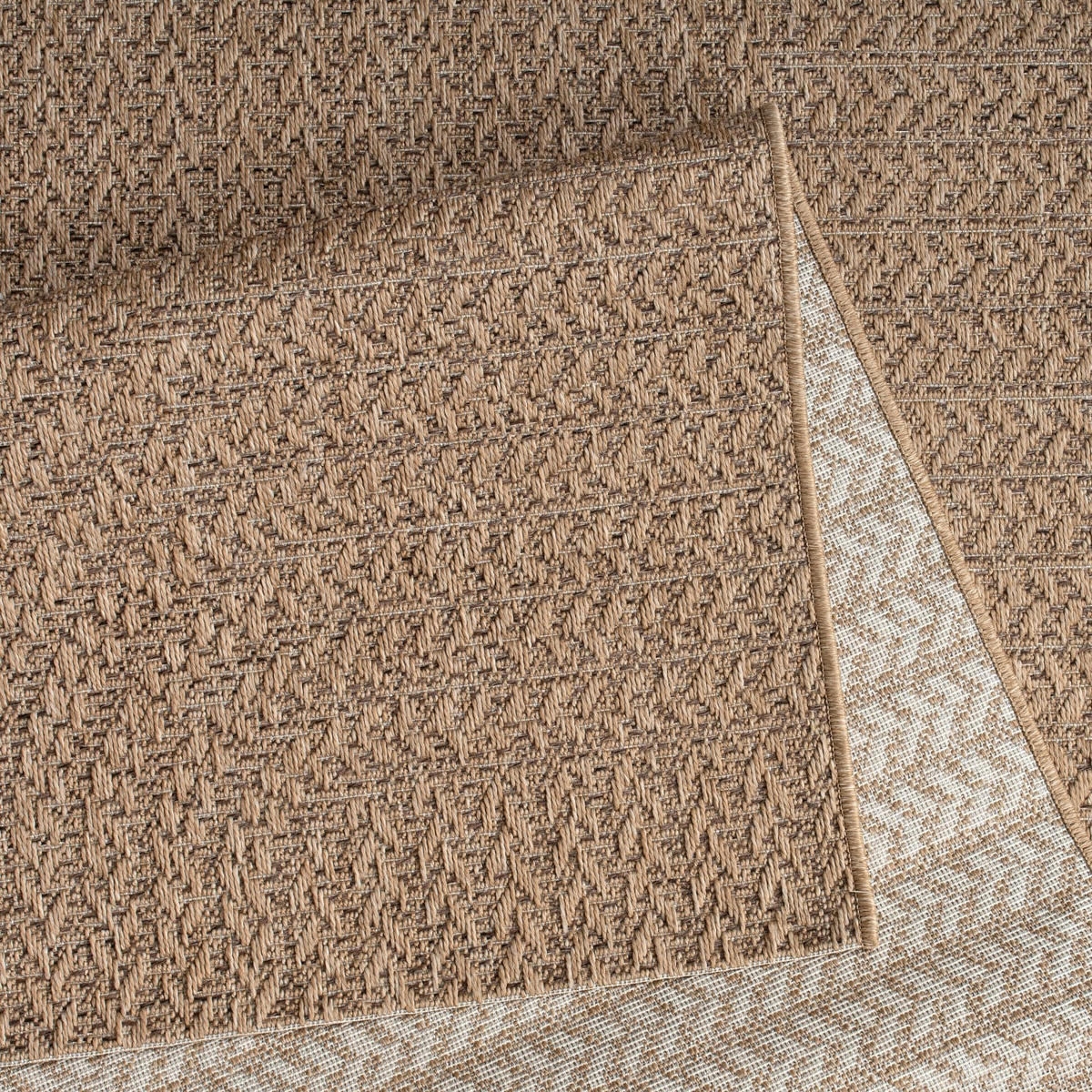 TEPPICH Kurzflor Unifarben Wohnzimmer schmutzabweisend Beige Läufer 80x150 - Beige, Textil (150/80cm) - KADIMA DESIGN