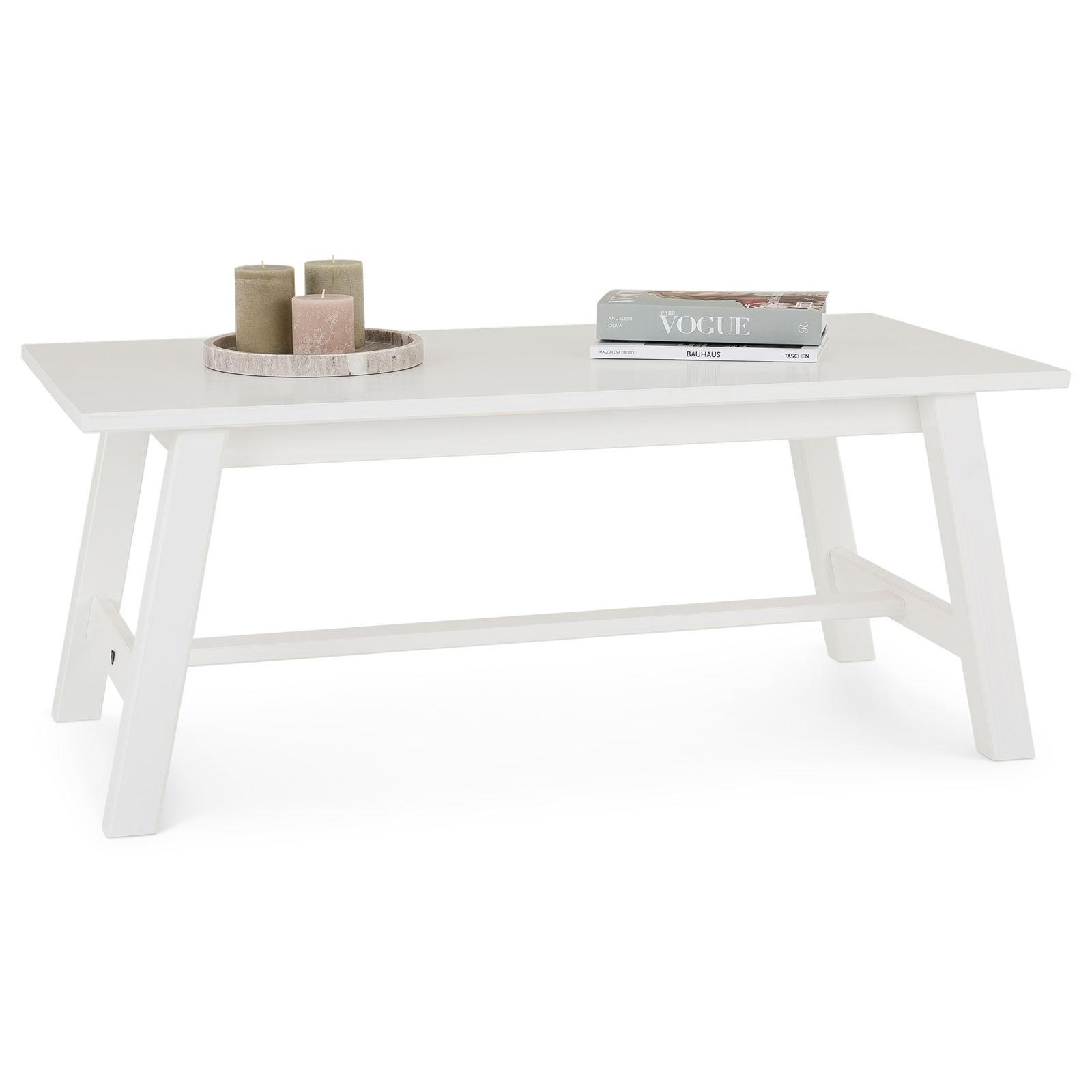 COUCHTISCH LUZERNA - Weiß, Holz (60/110/45cm) - IDIMEX