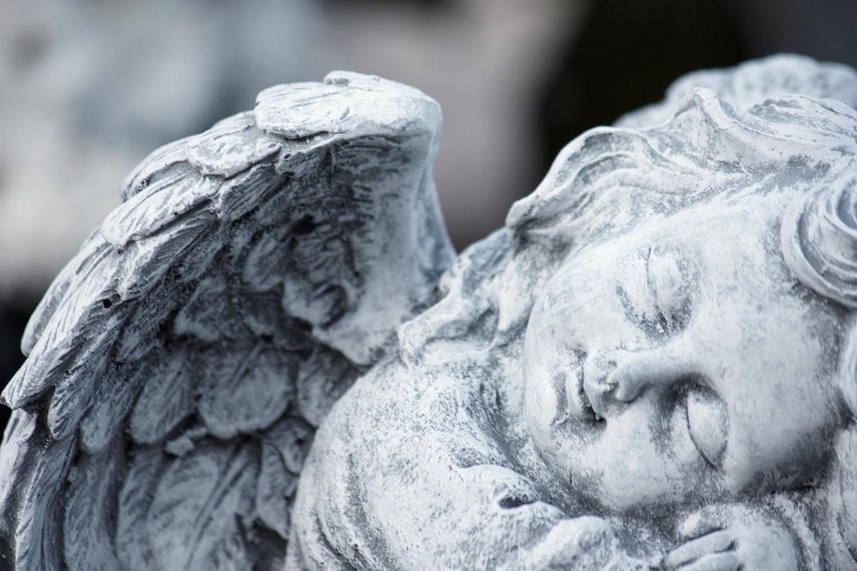 STEINFIGUR Engel auf Fels sitzend, massiver Steinguss, Frostfest - Grau, Stein (17/23/18cm) - stoneandstyle