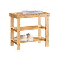 SCHUHREGAL Natur - Naturfarben, Holz (50/45/29cm) - SoBuy