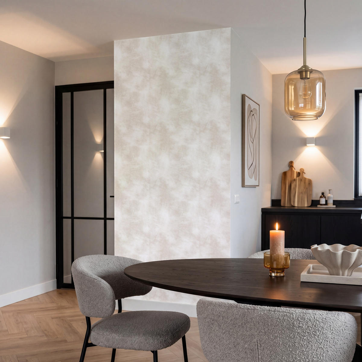 TAPETE - Dezent - Textur - Beige - 100x200 cm - Creme, Papier (100/200cm) - OnlyWow