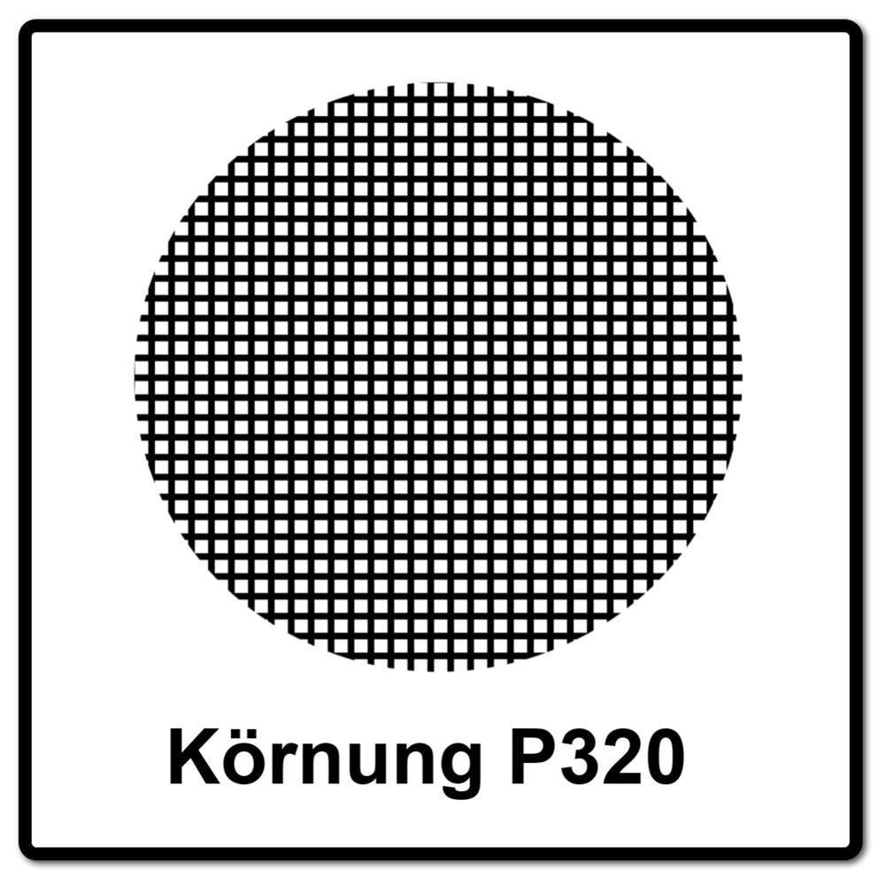 MIRKA ABRANET Schleifscheiben Grip 150mm P320 50 Stk. ( 5424105032 ) - Multicolor, Metall (16/220/9.5cm) - Mirka