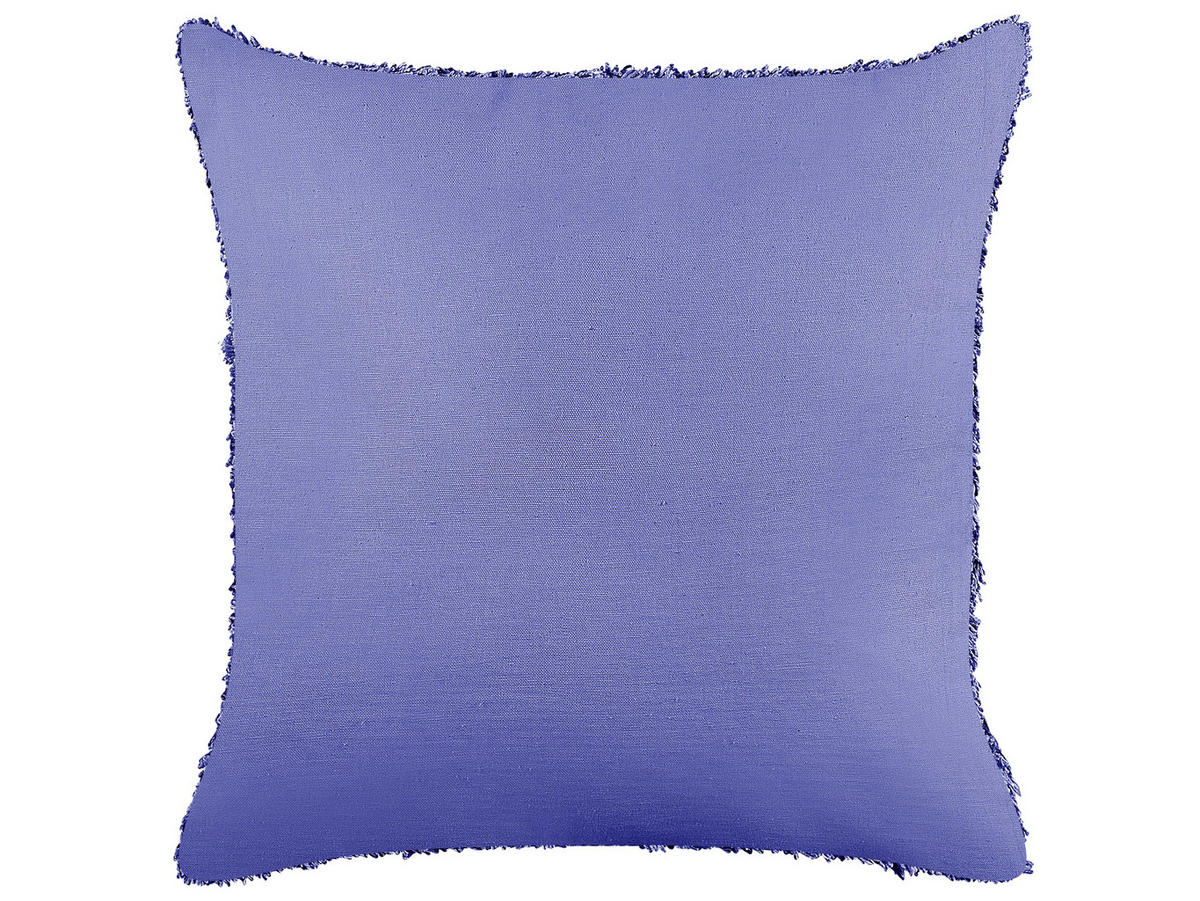 DEKOKISSEN Purpur 45/45 cm Rhoeo - Lila, Naturmaterialien/Textil (45/45cm) - Beliani