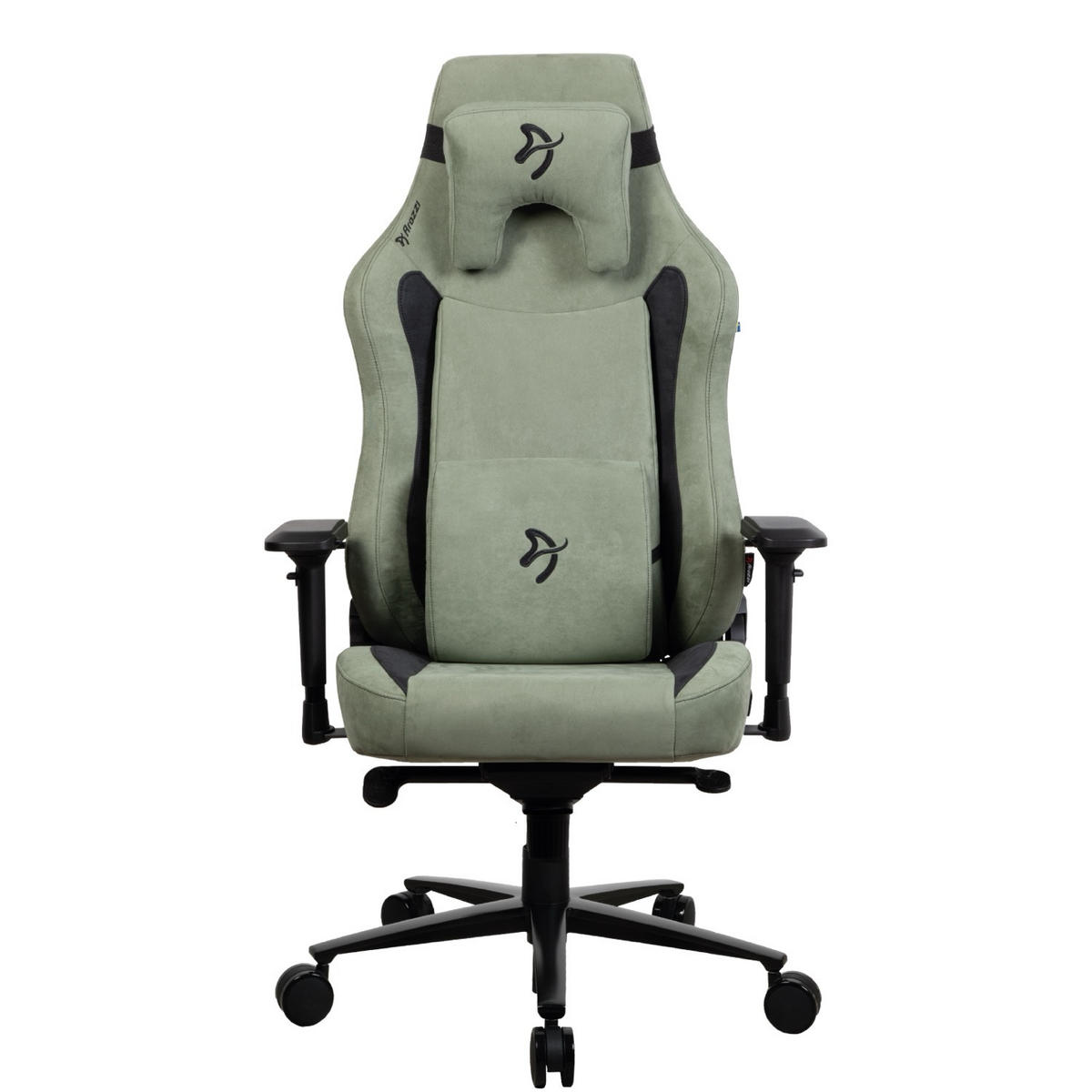 GAMINGSTUHL Vernazza XL Supersoft™ Waldgras - Waldgrün/Schwarz, Textil/Metall (76/138/53cm) - Arozzi
