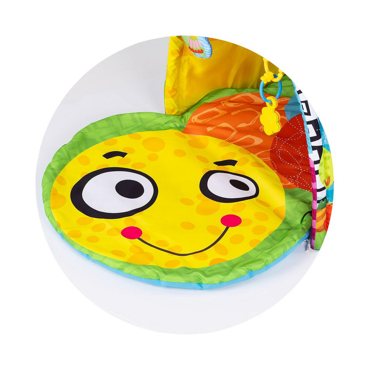 SPIELBOGEN Tunnel Biene bunt Krabbeldecke, hängende Spielzeuge, Greiflinge, Beißringe, ab Geburt - Multicolor, Textil (50/47/140cm) - Chipolino