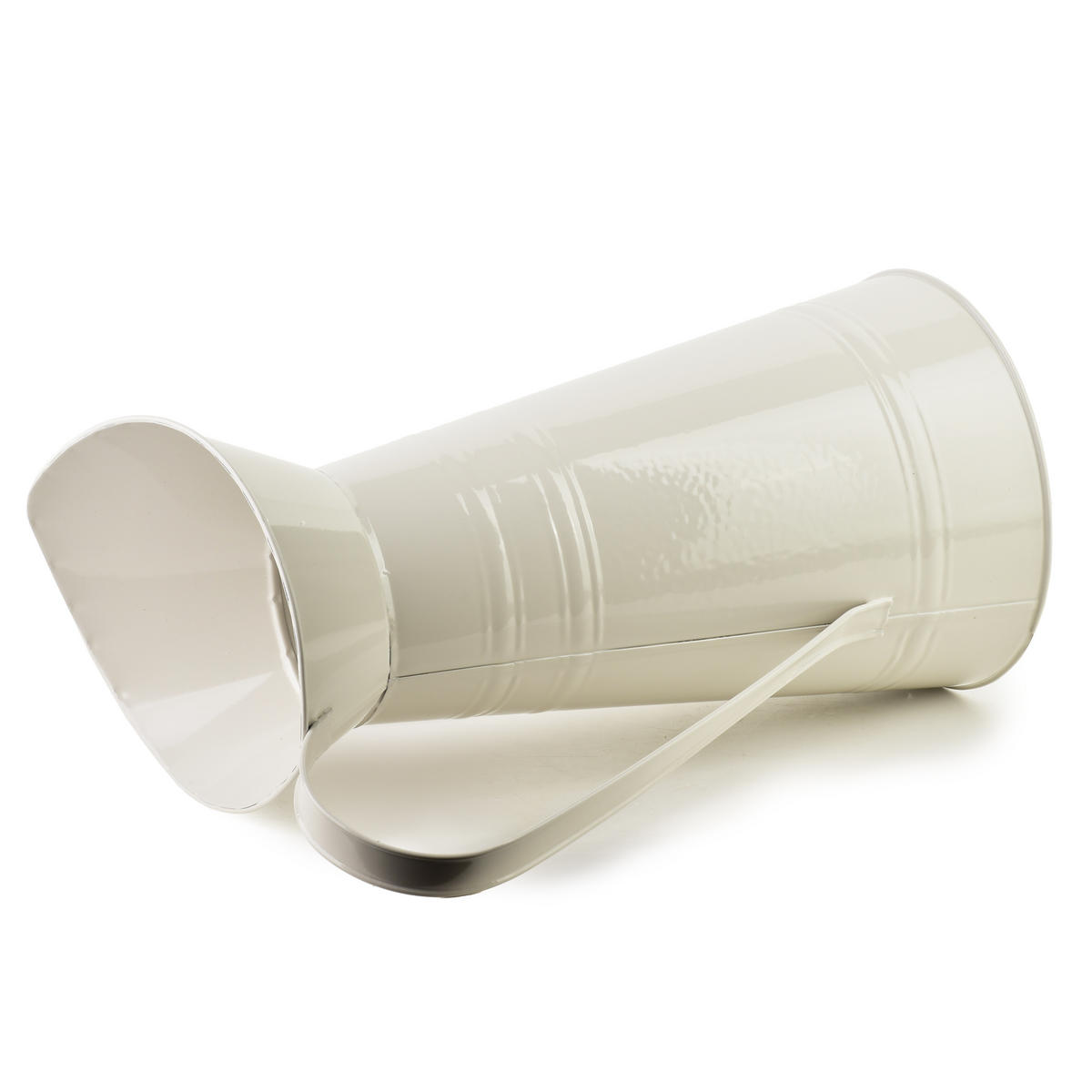 VASE Roger Weiß 27x17xh38,5 cm Metall - Weiß, Metall (38.5cm) - Mondex