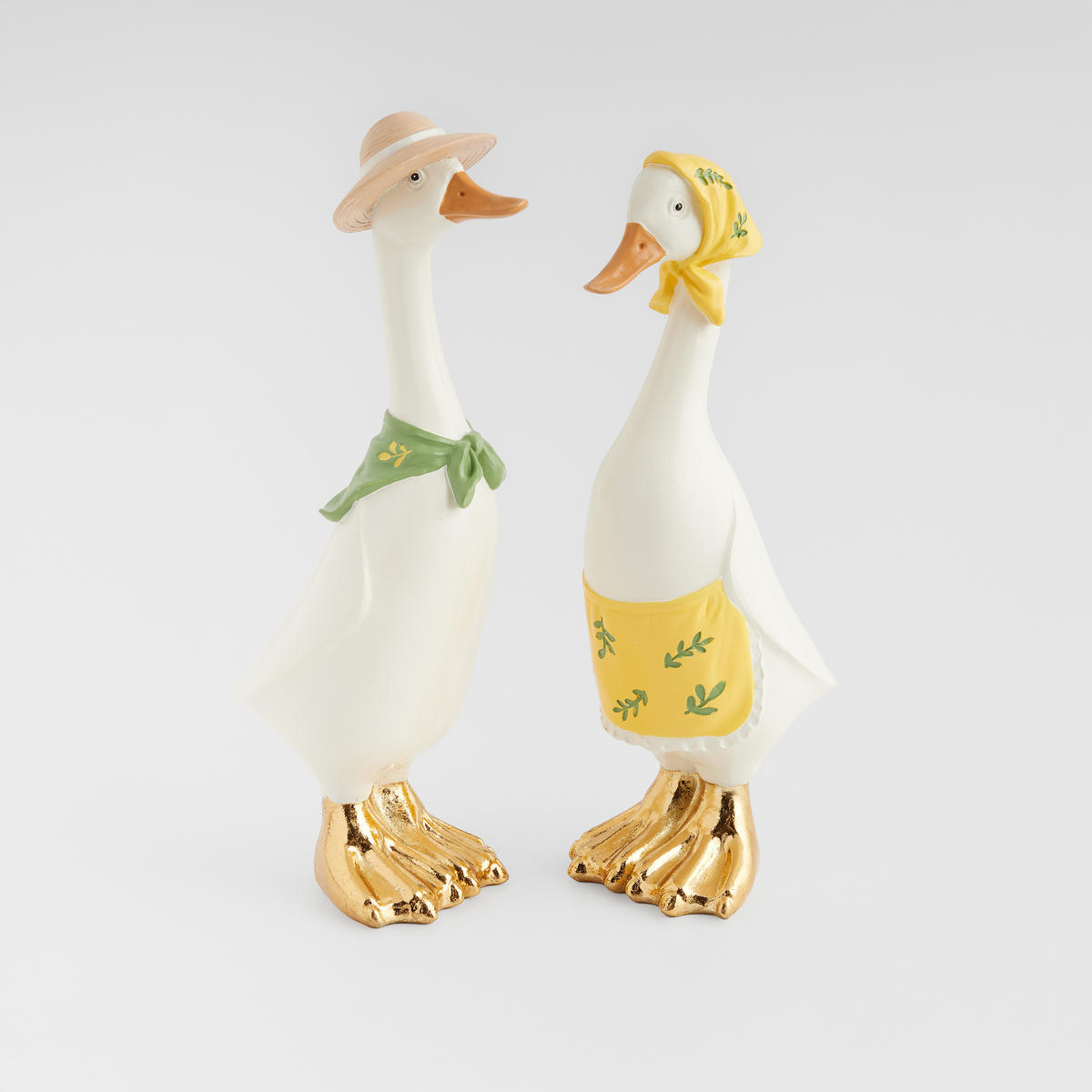 DEKOFIGUR Geesi - Weiß, Kunststoff (9.5/22.3/7cm) - home&you