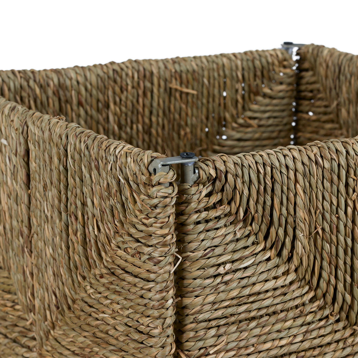 AUFBEWAHRUNGSKORB - Hellbraun, Textil/Metall (30/30/30cm) - Relaxdays