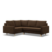 ECKSOFA Blank links braun - Braun, Textil (223/172cm) - SIMKAM Furniture