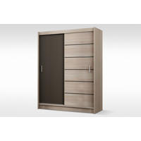 SCHWEBETÜRENSCHRANK NIDALE 203/215/61 cm 2-türig Sonoma Eiche - Sonoma Eiche, Holzwerkstoff (203/215/61cm) - MASSENO