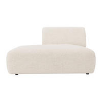 RECAMIERE ohne Schlaffunktion - 1 Person - stoff - weiß Pogni - Weiß, Textil (130/73/97cm) - Vente-Unique