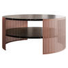 COUCHTISCH Fikoli Ember - Schwarz/Bronzefarben, Holzwerkstoff/Metall (75/75/40cm) - MIRJAN24