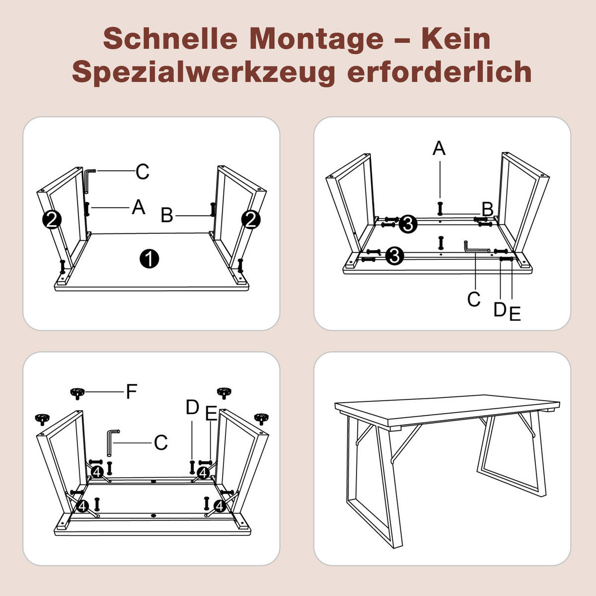 ESSTISCH in Holz, Metall 140/80/75cm - Walnussfarben/Schwarz, Holzwerkstoff (80/140/75cm) - HOMAVO