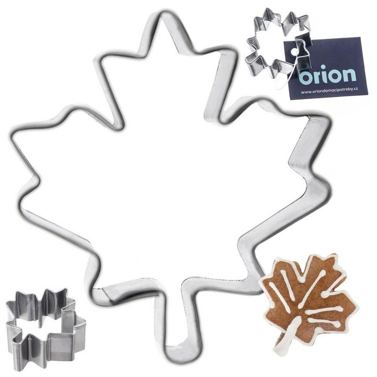 AUSSTECHFORM Ahornblatt 4 cm Silber - Silberfarben, Metall (3.5/1.5/4cm) - Orion 