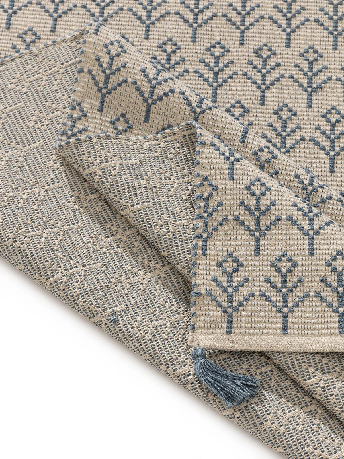 KINDERTEPPICH Elli waschbar Blau 120/170 cm - Blau, Naturmaterialien/Kunststoff (120/170cm) - benuta