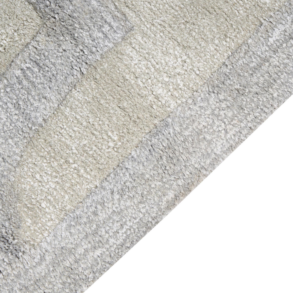 KURZFLOR-TEPPICH Beige 160/230 cm Gwani - Beige/Grau, Textil (160/230cm) - Beliani