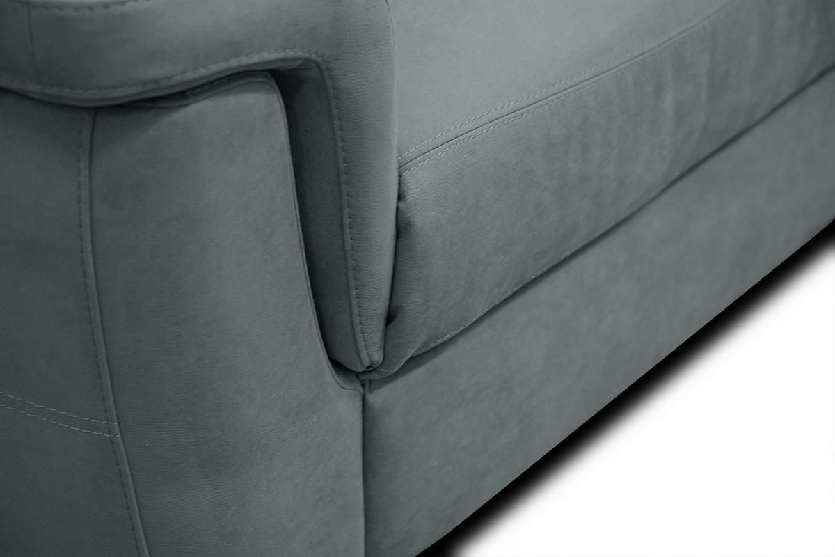 SOFA JONES 2-Sitzer, blaugrau - Blaugrau, Holzwerkstoff/Textil (166/102/99cm) - Courtois Laville