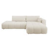 ECKSOFA Furyn O, Seite: Rechts - Creme/Schwarz, Holzwerkstoff/Kunststoff (262/145cm) - MIRJAN24