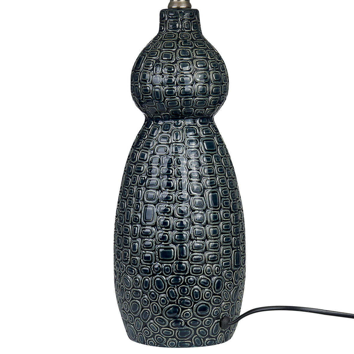 TISCHLAMPE Matina 40/40/60 cm - Blau, Keramik (40/40/60cm) - Beliani