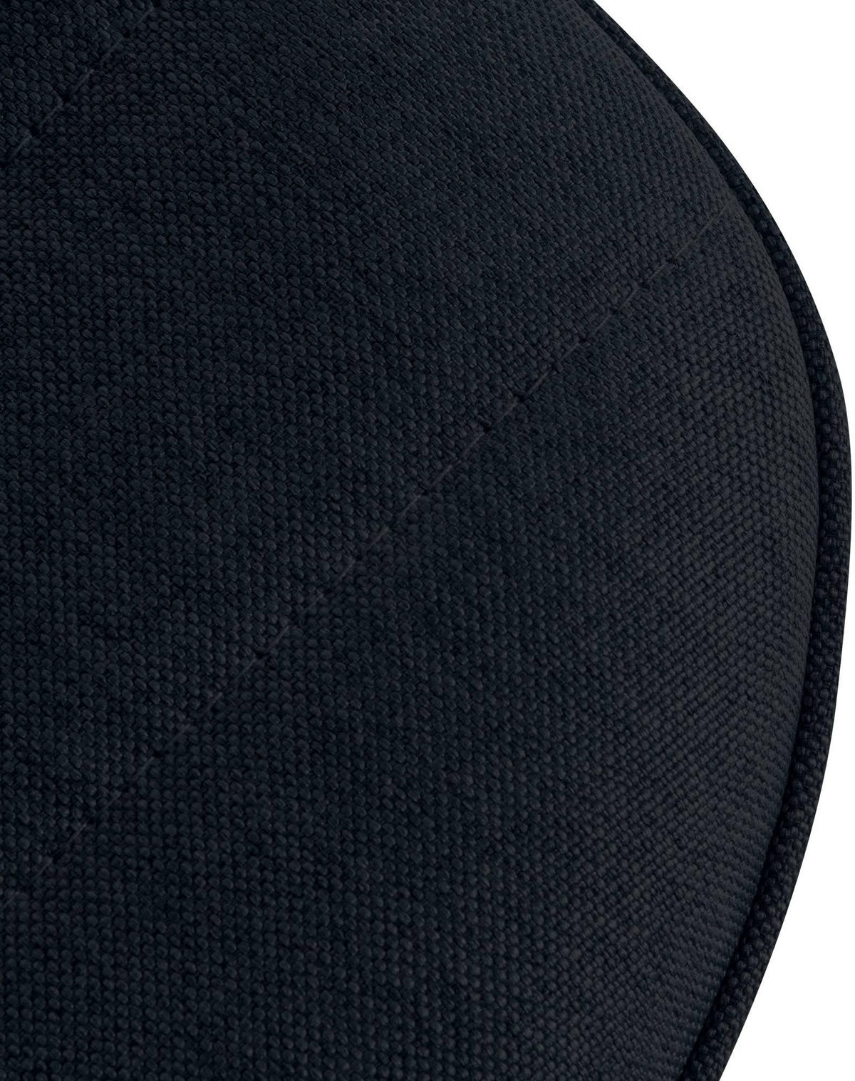 BARHOCKER Stoff schwarz - Schwarz, Textil/Metall (45/89/46cm) - CLP