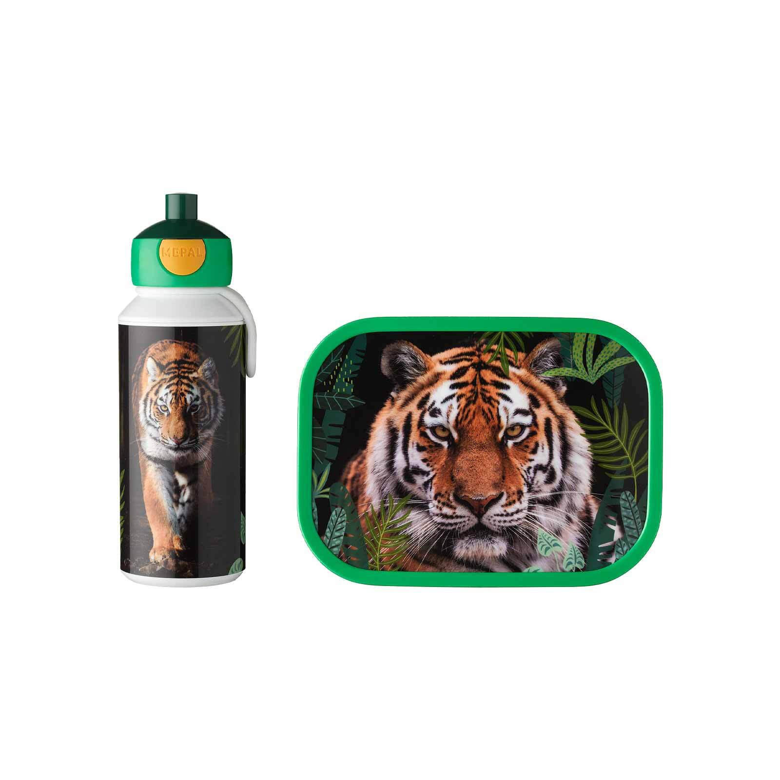 LUNCHSET Campus Wild Tiger 400 ml + 700 ml 2er Set - Multicolor/Grün, Kunststoff (7.5/18.8/20.5cm) - Mepal
