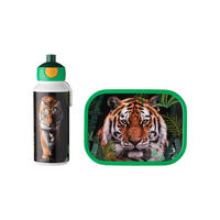LUNCHSET Campus Wild Tiger 400 ml + 700 ml 2er Set - Multicolor/Grün, Kunststoff (7.5/18.8/20.5cm) - Mepal