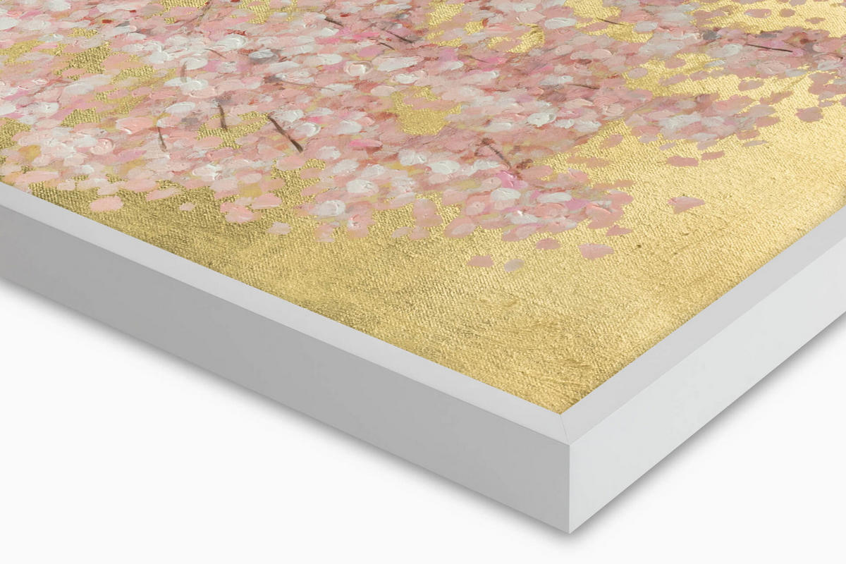 ÖLGEMÄLDE 120/60 cm - Pink/Braun, Holz/Textil (120/60cm) - KUNSTLOFT