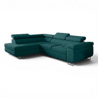 ECKSOFA Jade Mit Schlaffunktion - Türkis, Holzwerkstoff/Textil (202/275cm) - Fun Möbel