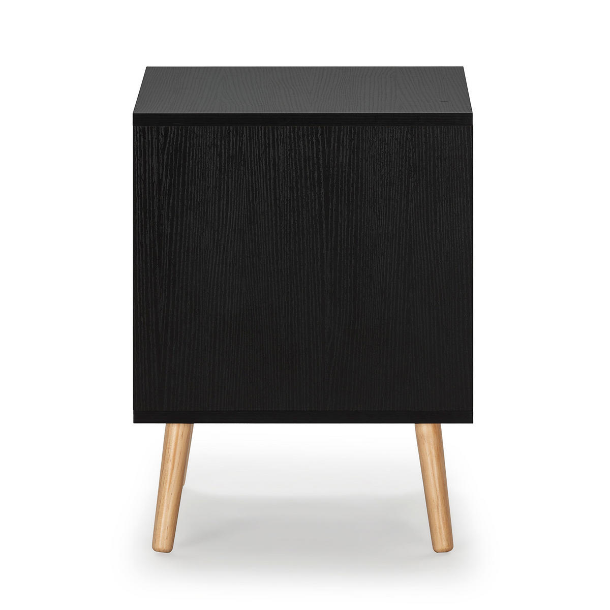 NACHTTISCH Apolo 1 Schublade - Schwarz, Holzwerkstoff (45/52/40cm) - VS Venta-stock