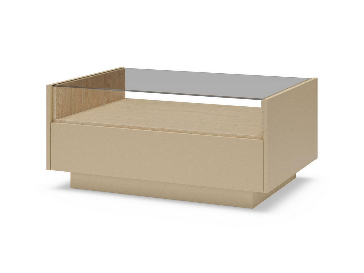 COUCHTISCH 96x67x43 TULUM - Beige, Holzwerkstoff (67/96/67cm) - Compleo24