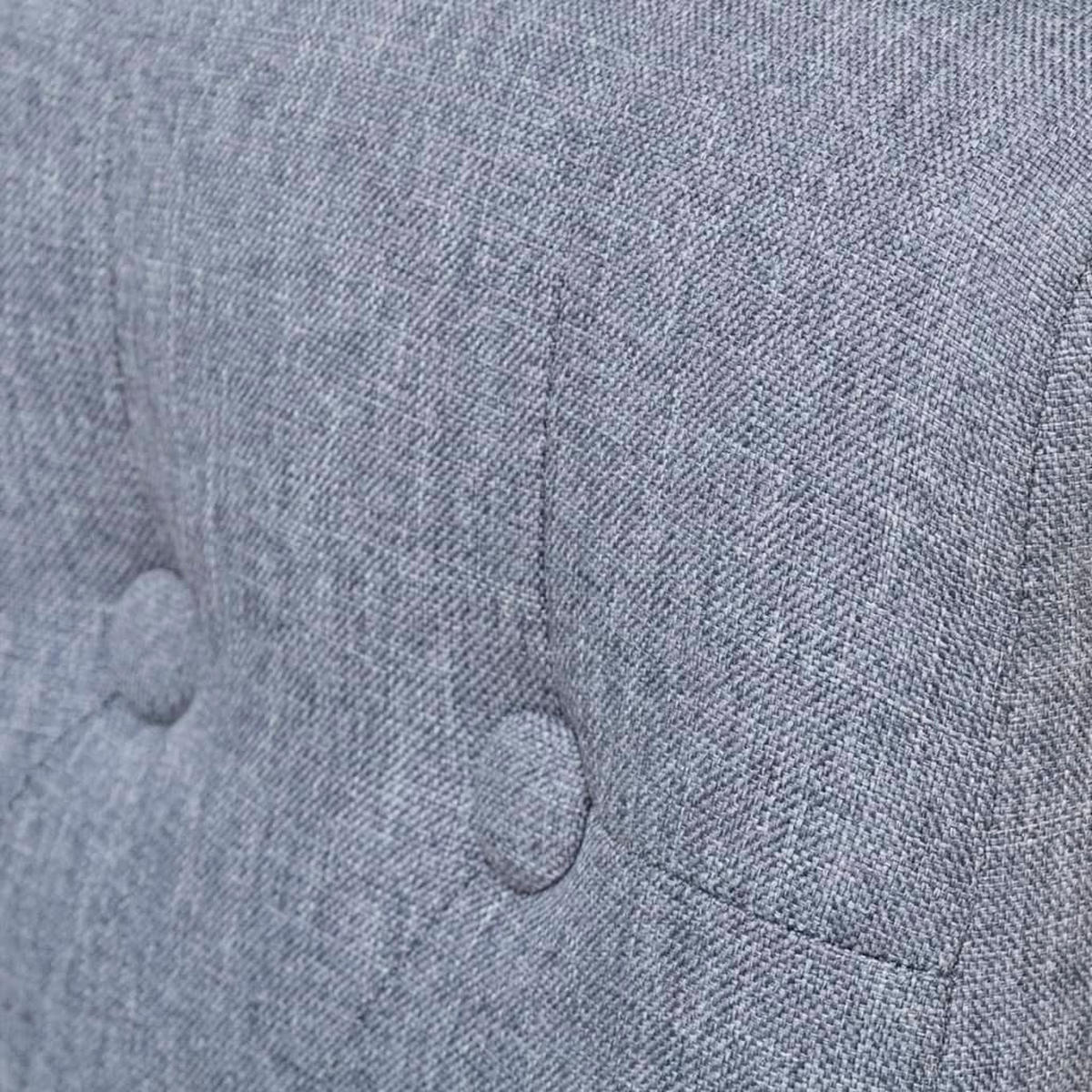 ESSZIMMERSTÜHLE Veda 6er-Set Hellgrau Stoff Polsterstühle - Hellgrau, Textil (126/95/57cm) - DELUKE