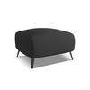 POUF Chenille Stoff Schwarz - Anthrazit/Schwarz, Textil/Metall (65/44/65cm) - Makamii