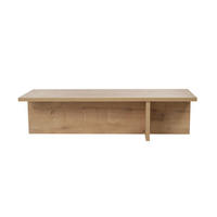 COUCHTISCH harbor hellbraun - Braun, Holz (120/45/30cm) - Habitat Garten