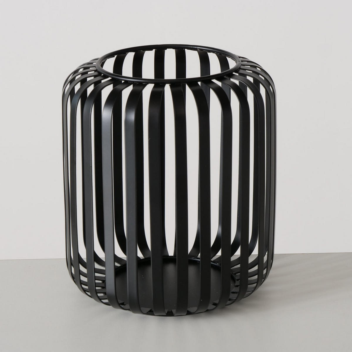 METALLLATERNE Viki 13/13/15 cm - Schwarz, Metall (13/15/13cm) - Boltze Home