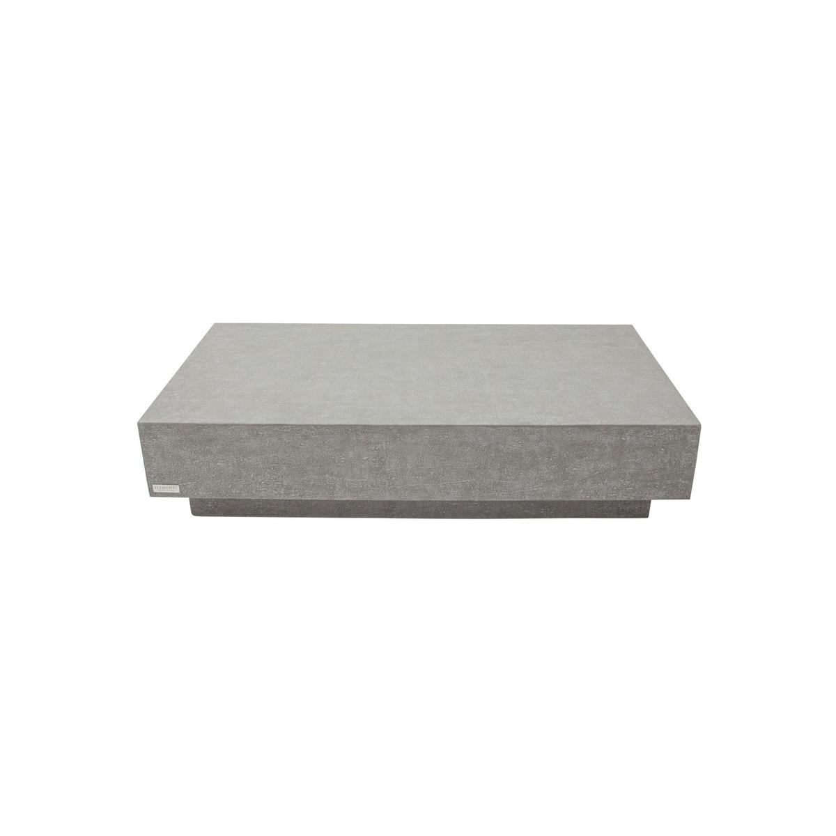 COUCHTISCH TEVERE aus GF-Beton Rechteck, Wetterbeständig, 153x77x36 cm - Grau, Naturmaterialien (153/77/36cm) - Elementi