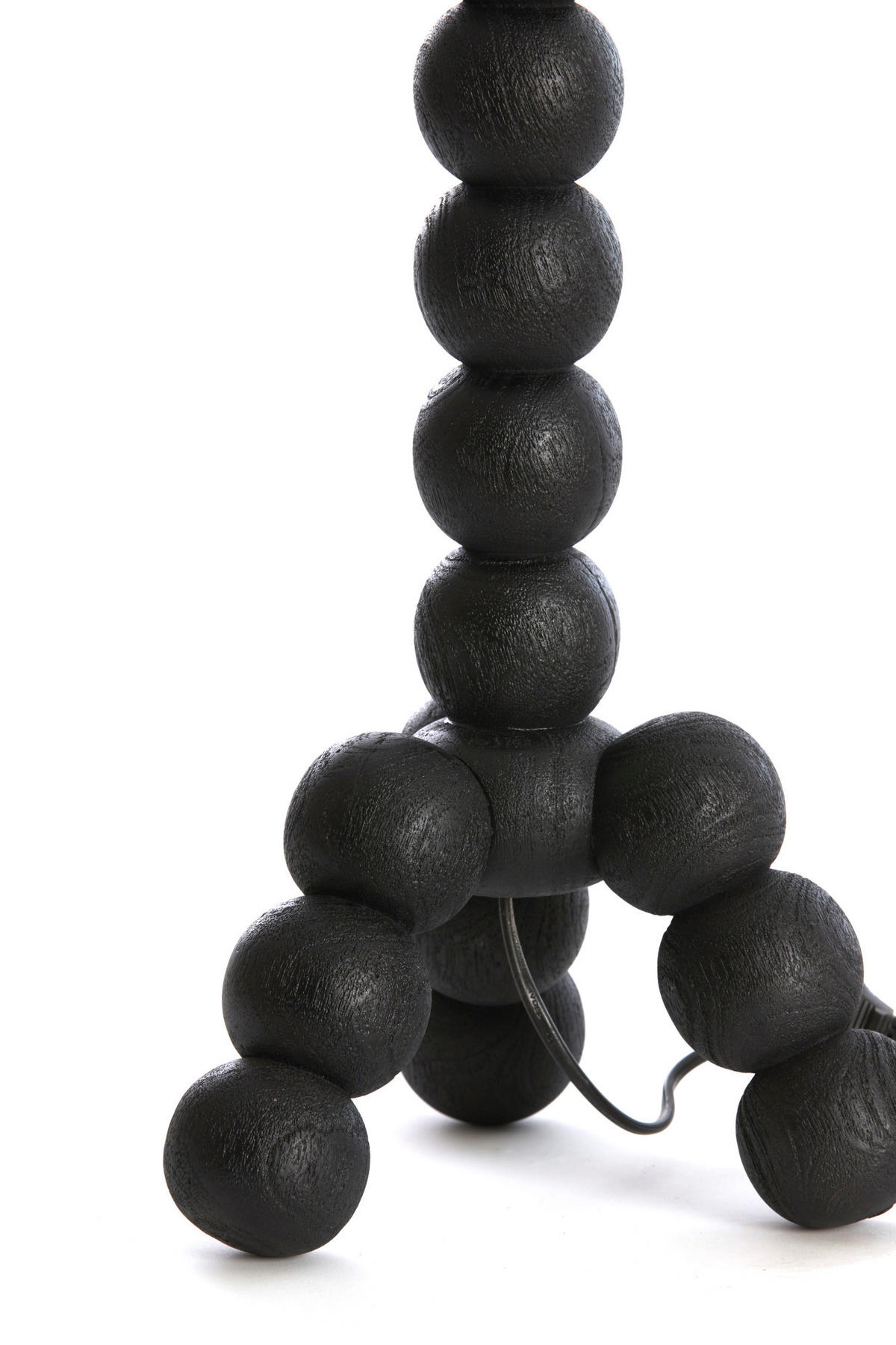 LAMPENFUSS Veglio Schwarz Ø20/50 cm - Schwarz, Holz (20/20/50cm) - Light & Living