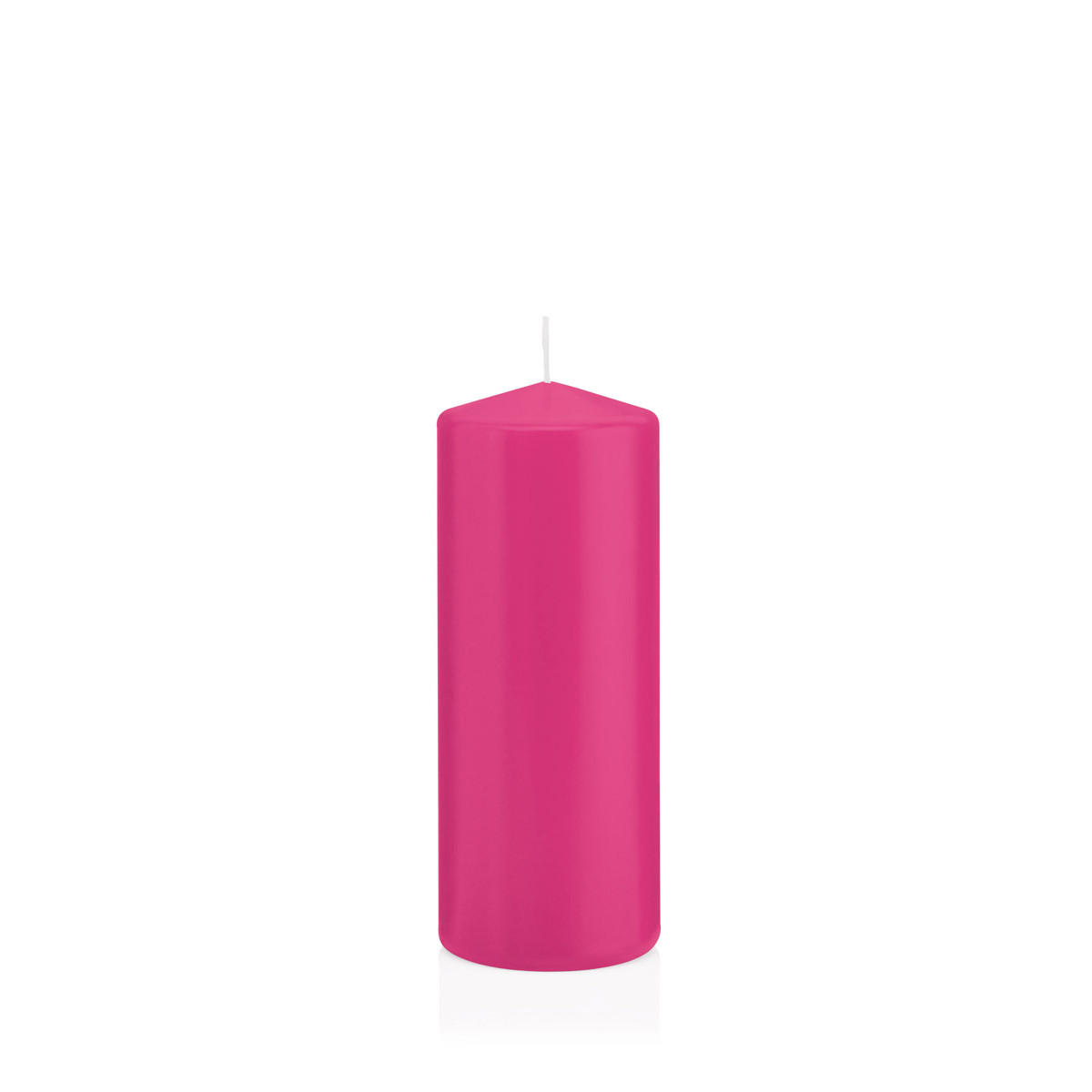 STUMPENKERZEN Pink Ø 58 x 150 mm, 16 Stück - Pink, Paraffin (6/15cm) - Wiedemann Kerzen